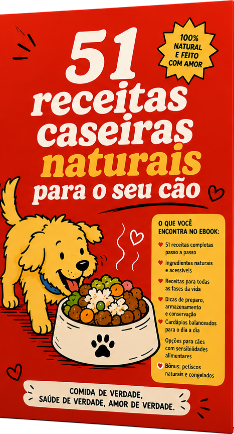 Ebook 51 Receitas Caseiras Naturais pro Seu Cão